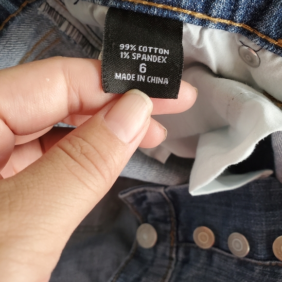 LondonJean Women's 6 Mid Rise All Button Fly Straight Leg Denim Blue Jeans - Picture 7 of 8